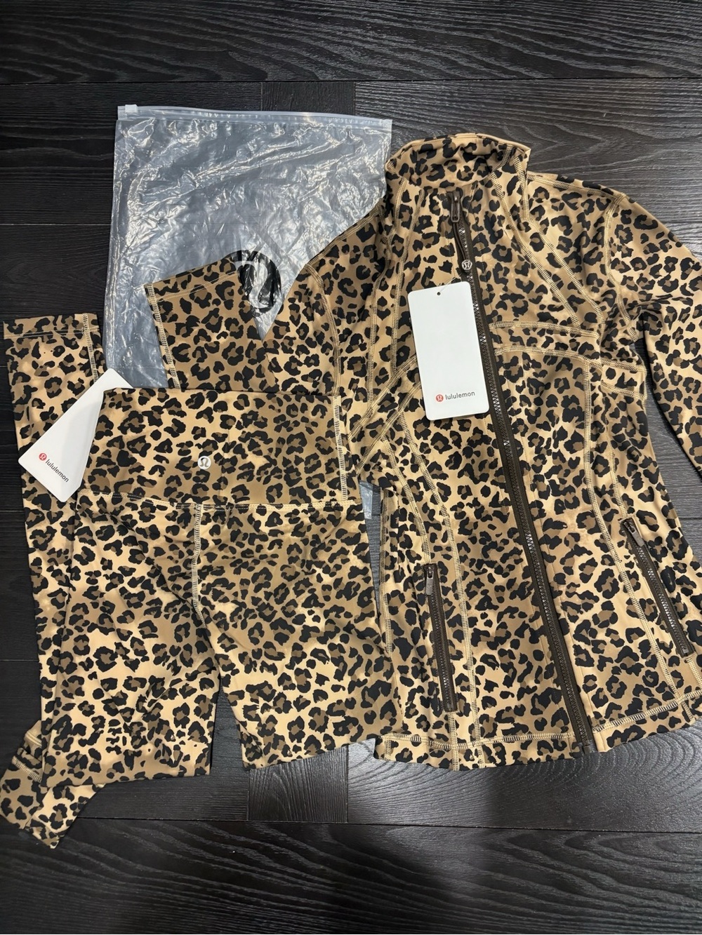 lululemon athletica Leopard-Print Utility Jacket in Tan & Black